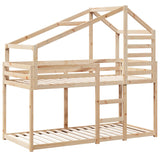 Lit superposé sans matelas 90x200 cm bois de pin massif