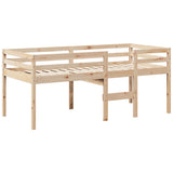 Lit haut sans matelas 80x200 cm bois de pin massif