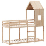 Bunk bed without mattress 80x200 cm solid pine wood