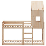 Bunk bed without mattress 80x200 cm solid pine wood