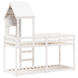 Bunk bed without mattress white 90x200 cm solid pine wood