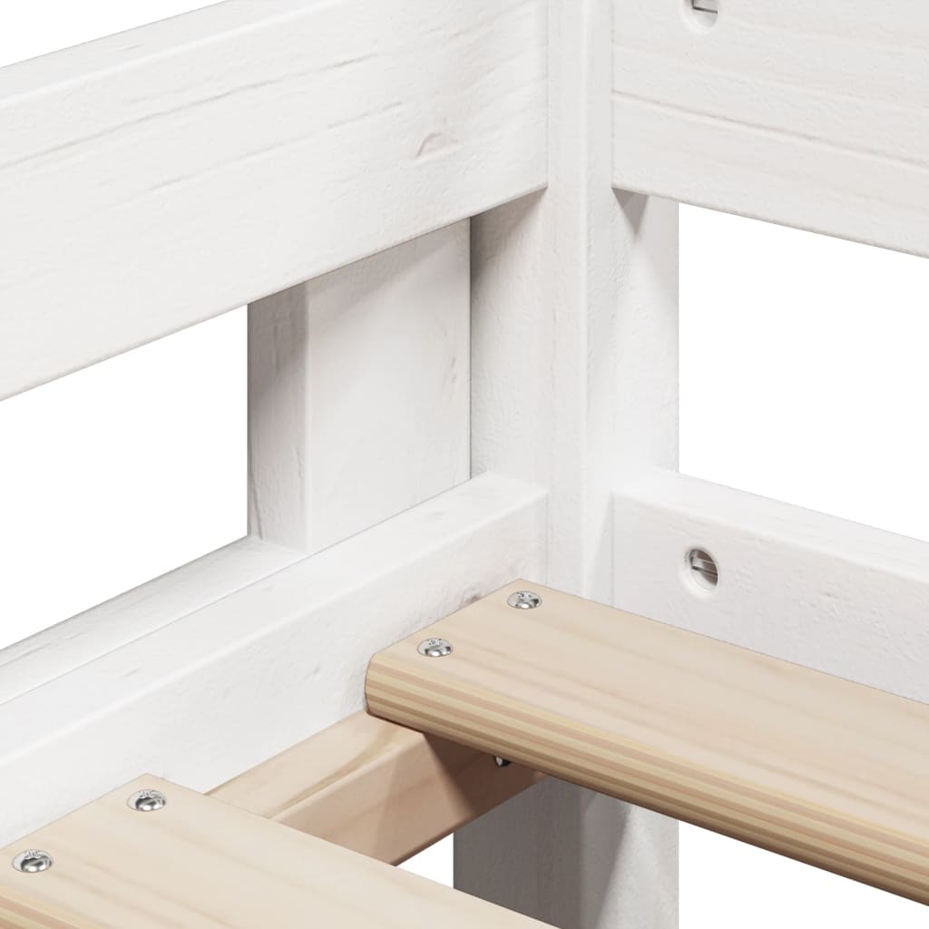 Bunk bed without mattress white 90x200 cm solid pine wood