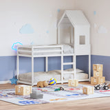 Bunk bed without mattress white 90x200 cm solid pine wood