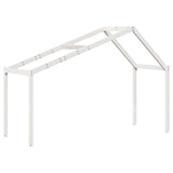 Lit superposé sans matelas blanc 80x200 cm bois de pin massif