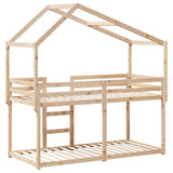 Lit superposé sans matelas 90x190 cm bois de pin massif