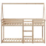 Lit superposé sans matelas 90x200 cm bois de pin massif