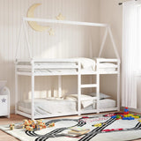 Bunk bed without mattress white 90x200 cm solid pine wood