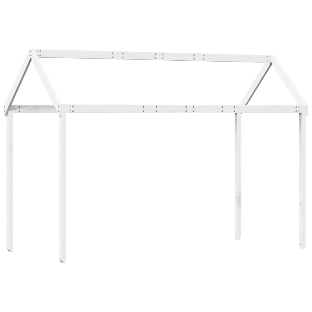 Lit superposé sans matelas blanc 90x200 cm bois de pin massif