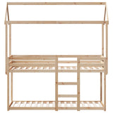 Lit superposé sans matelas 90x200 cm bois de pin massif