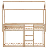 Lit superposé sans matelas 90x190 cm bois de pin massif