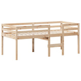 Lit haut sans matelas 90x200 cm bois de pin massif