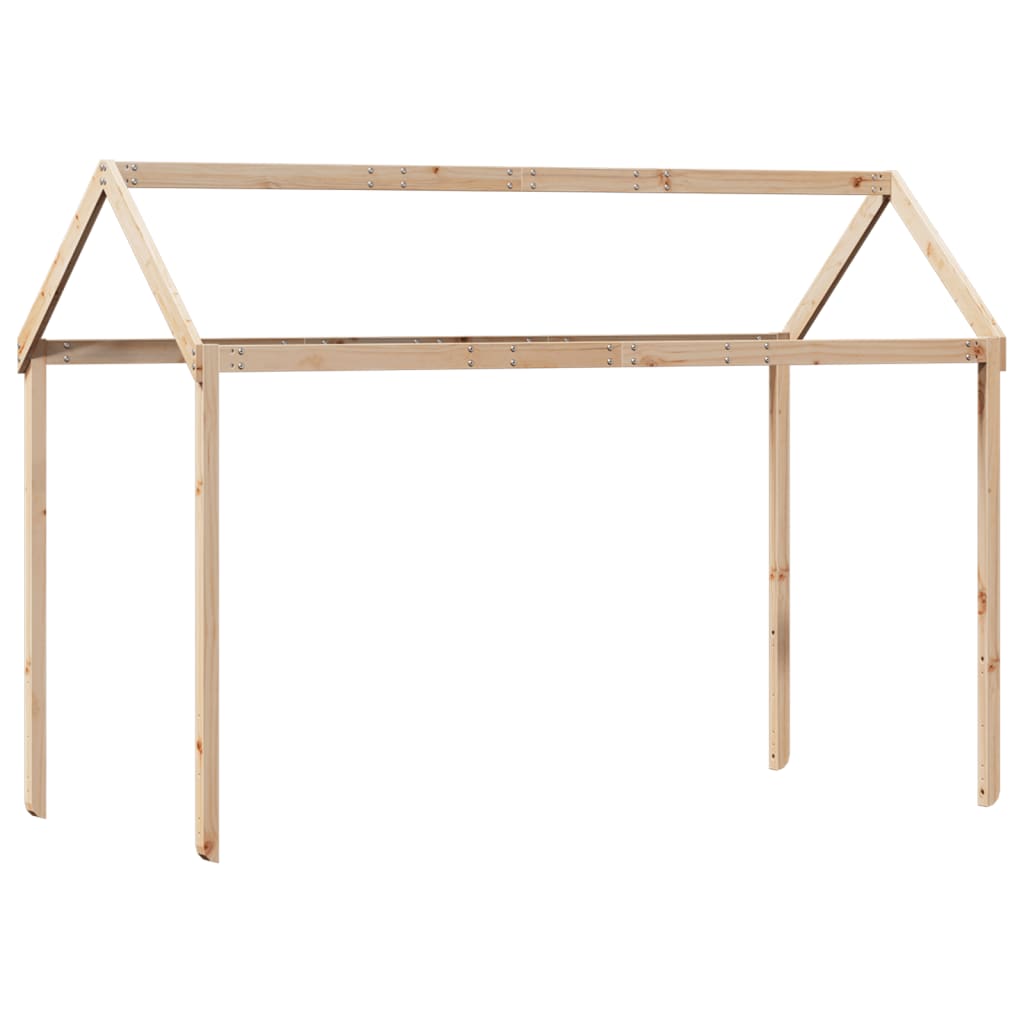 Lit haut sans matelas 75x190 cm bois de pin massif