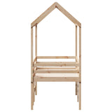 Lit haut sans matelas 75x190 cm bois de pin massif