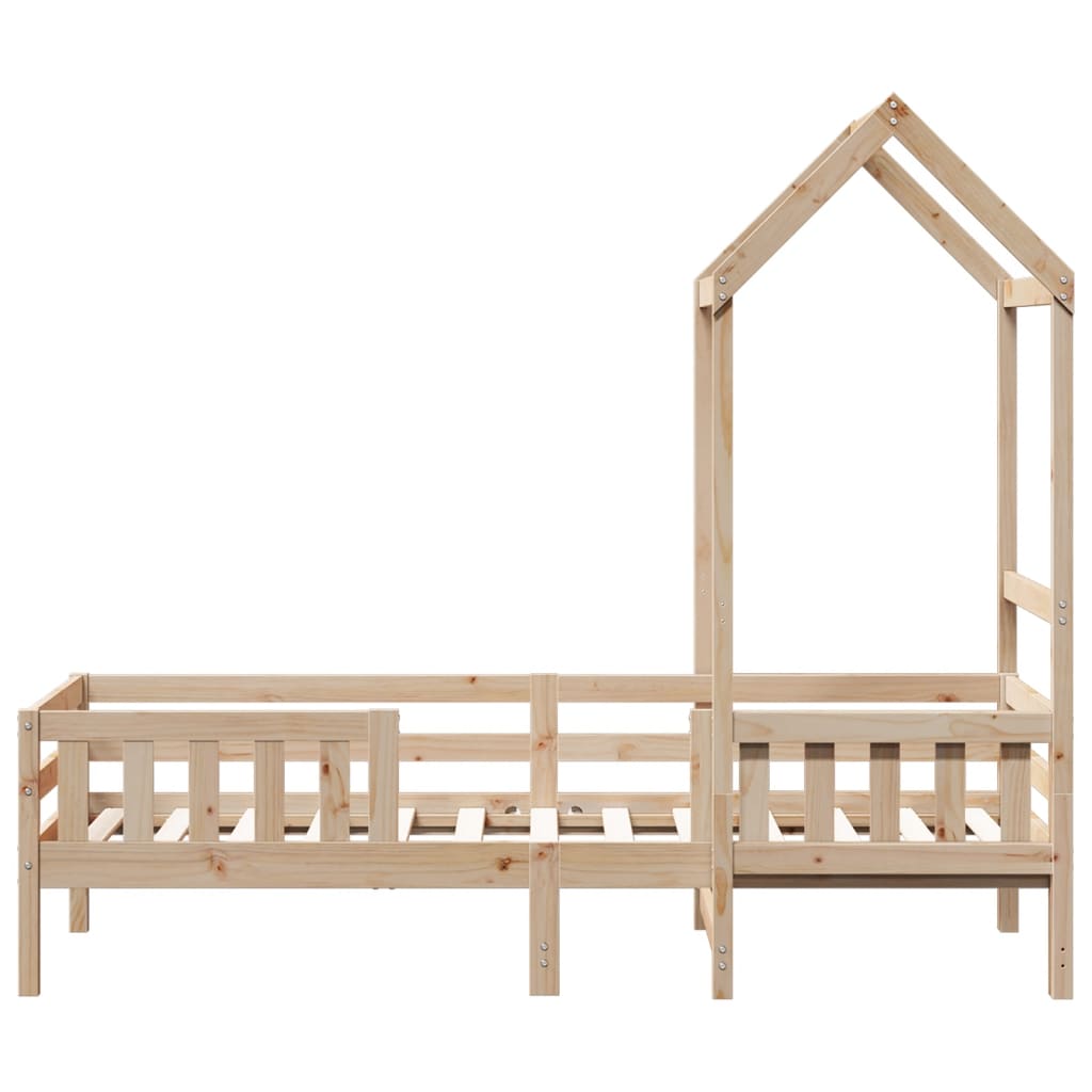 Bed frame with roof without mattress 90x200 cm