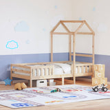 Bed frame with roof without mattress 90x200 cm