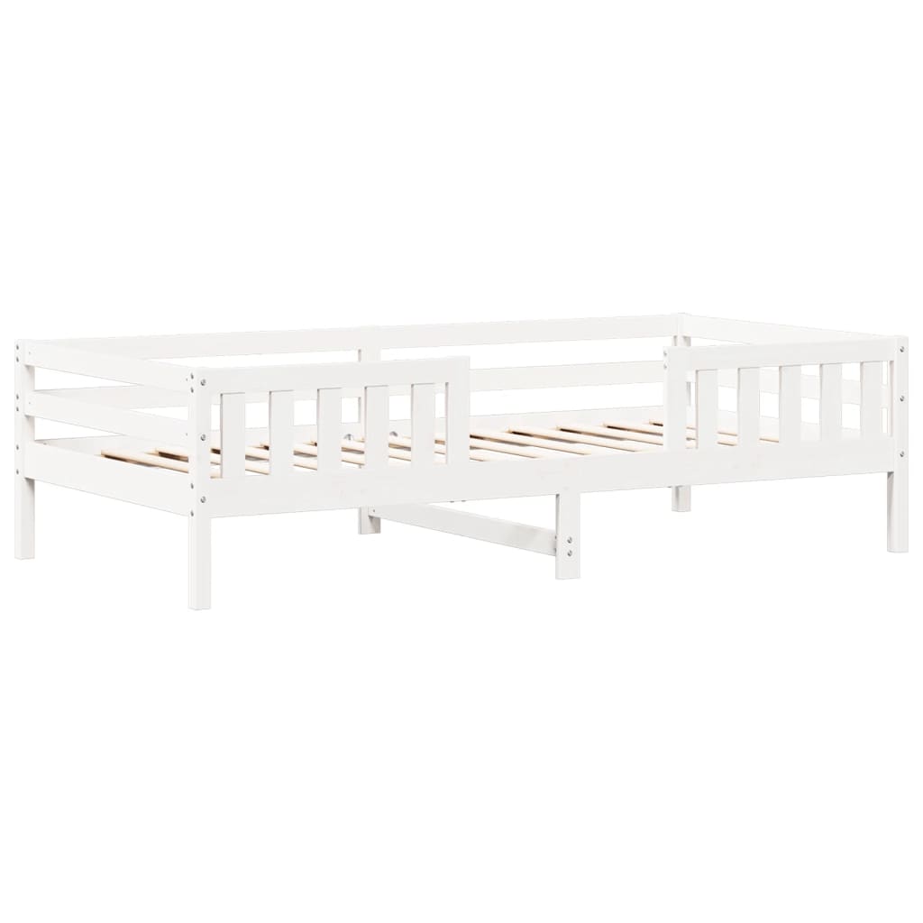 Ensemble de lit et de banc avec toit sans matelas 75x190 cm