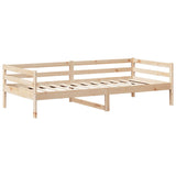 Lit de jour avec toit sans matelas 90x200 cm bois massif