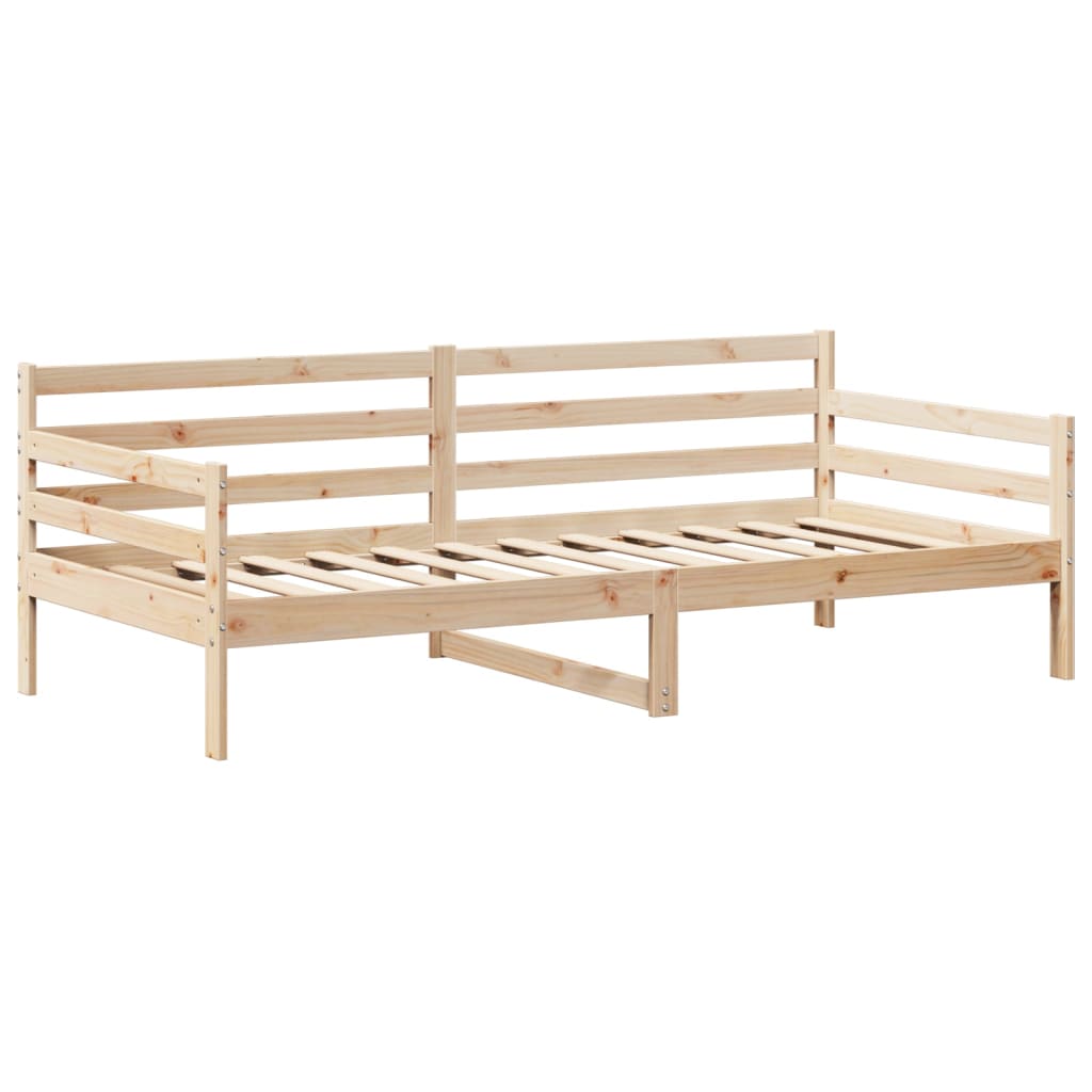 Lit de jour avec toit sans matelas 90x200 cm bois massif