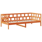 Lit de jour avec toit sans matelas 90x190 cm bois massif