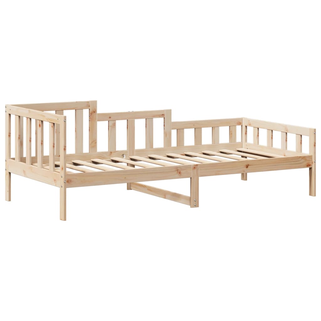 Lit de jour avec toit sans matelas 90x200 cm bois massif