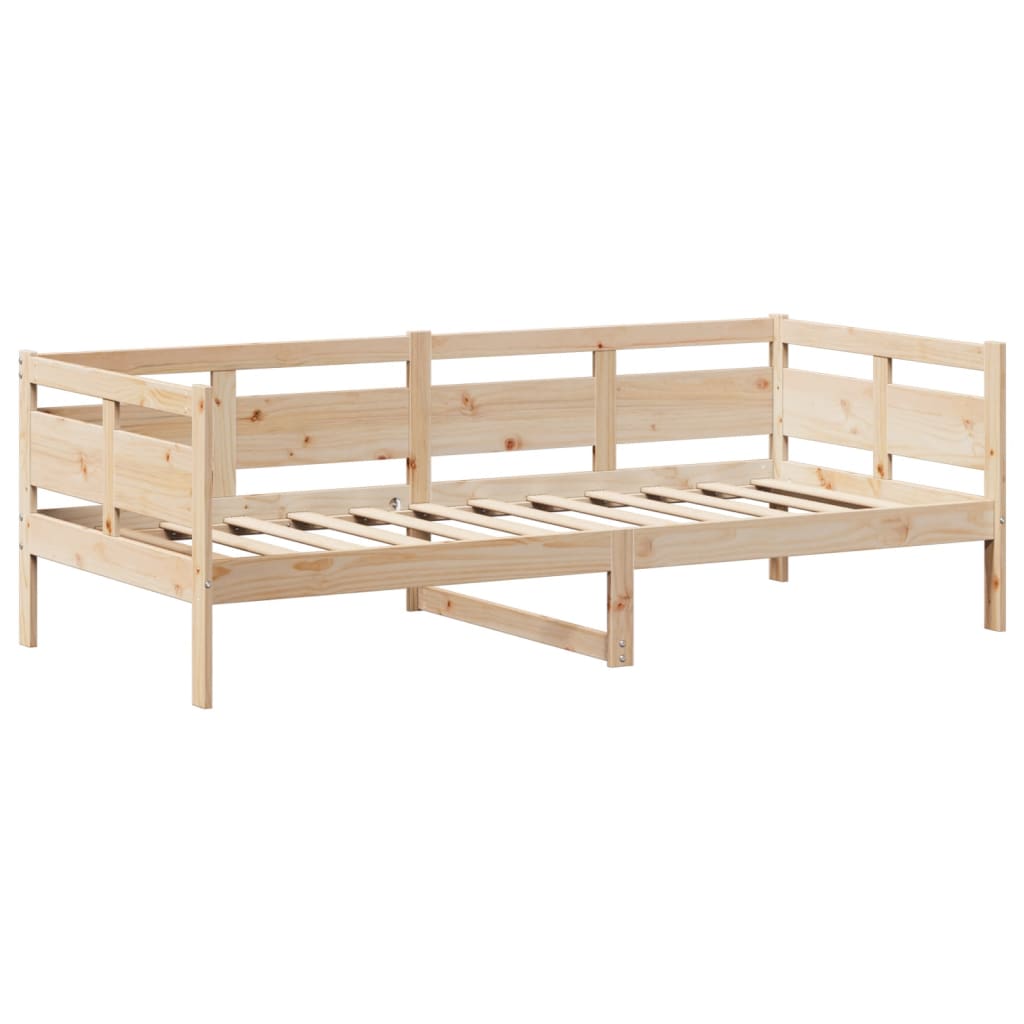 Day bed with roof without mattress 90x200 cm solid wood