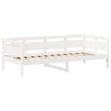 Daybed and bench set with roof without mattress white