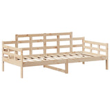 Lit de jour avec toit sans matelas 90x200 cm bois massif