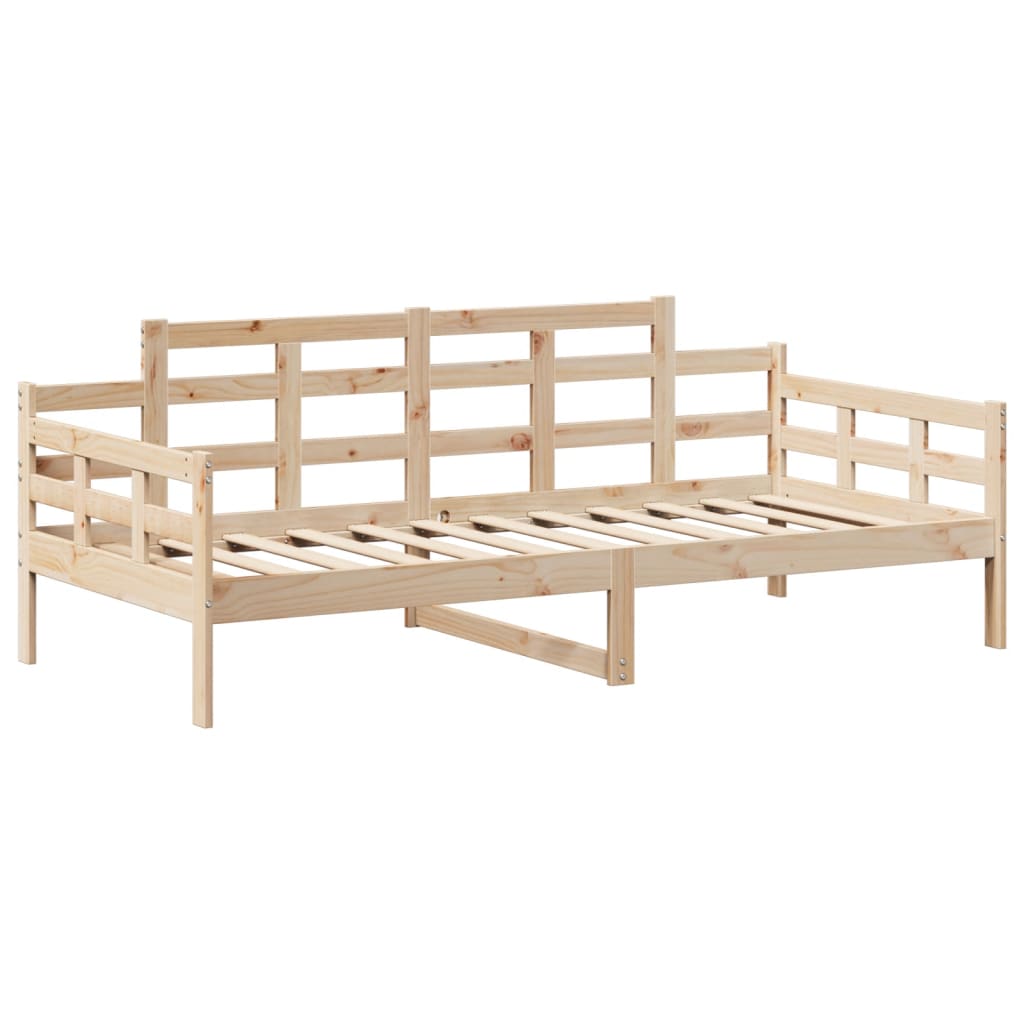 Lit de jour avec toit sans matelas 80x200 cm bois massif