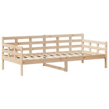 Lit de jour avec toit sans matelas 90x200 cm bois massif