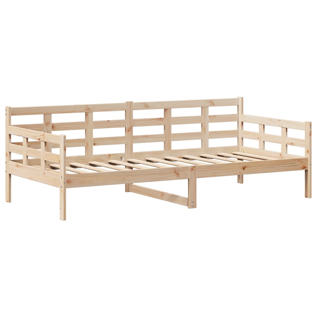 Day bed with roof without mattress 90x190 cm solid wood