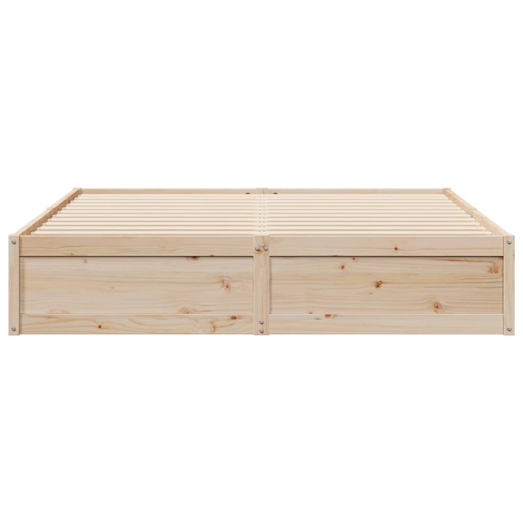 Cadre de lit sans matelas 180x200 cm bois massif de pin