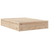 Cadre de lit sans matelas 160x200 cm bois massif de pin