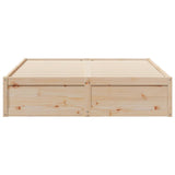 Cadre de lit sans matelas 150x200 cm bois de pin massif