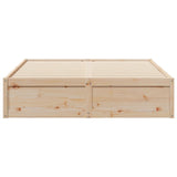 Cadre de lit sans matelas 140x190 cm bois de pin massif