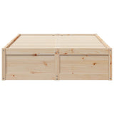 Cadre de lit sans matelas 135x190 cm bois de pin massif