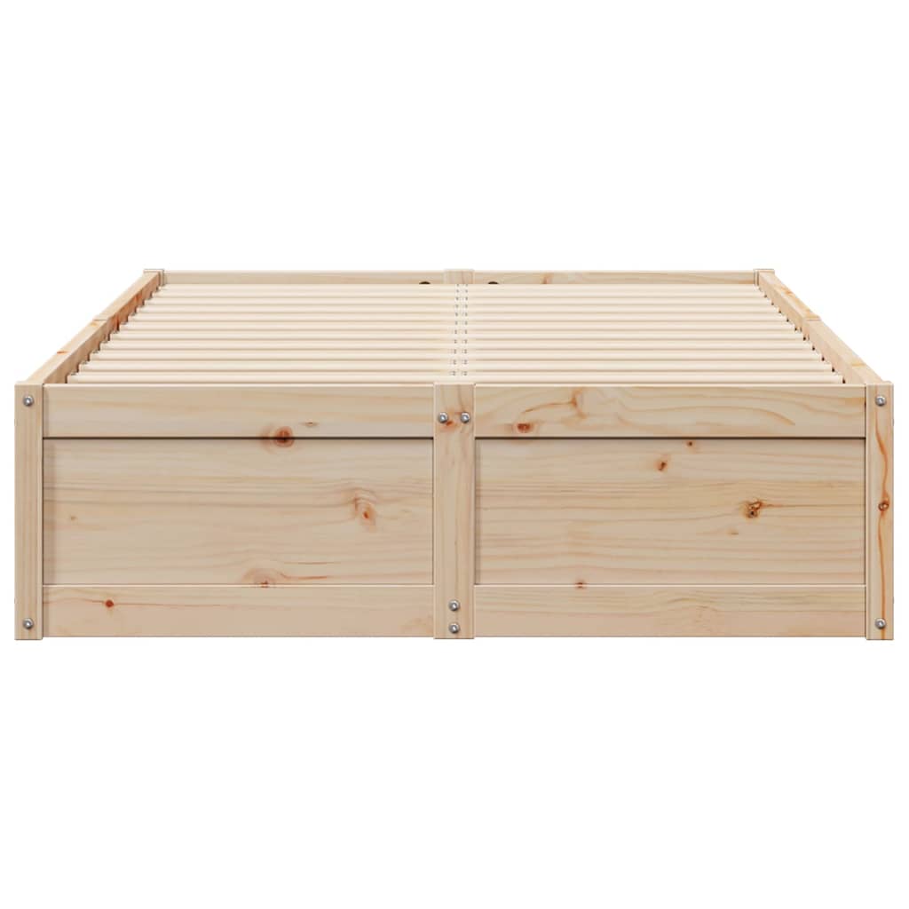 Cadre de lit sans matelas 120x190 cm bois de pin massif