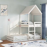 Bunk bed without mattress white 80x200 cm solid pine wood