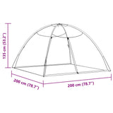 Mongolisches Moskitonetz mit Türen, 220 Mesh, weiß, 200 x 200 x 130 cm