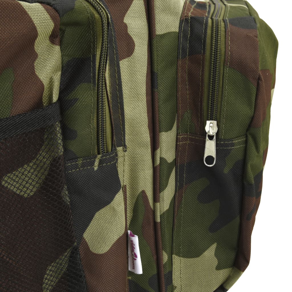 Waterproof fishing bag camouflage green oxford fabric