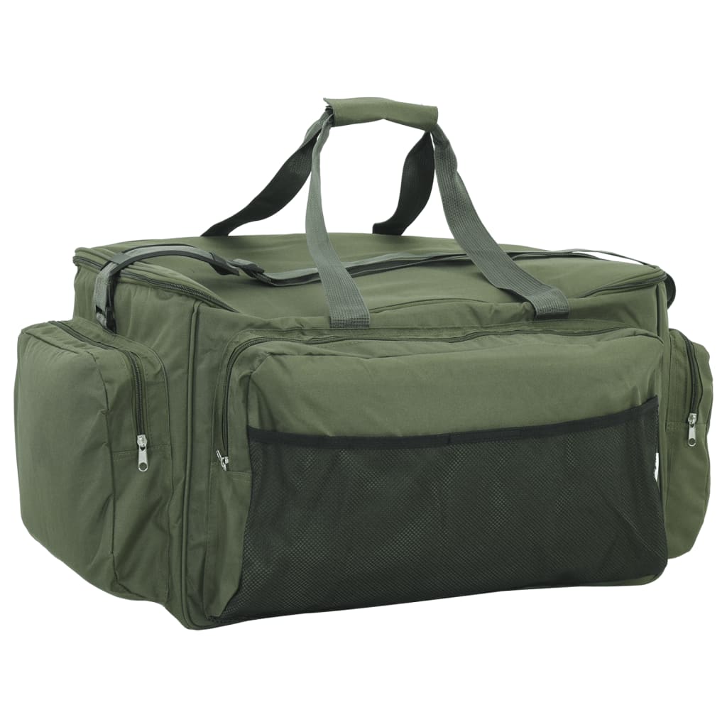 Dark green waterproof fishing bag oxford fabric