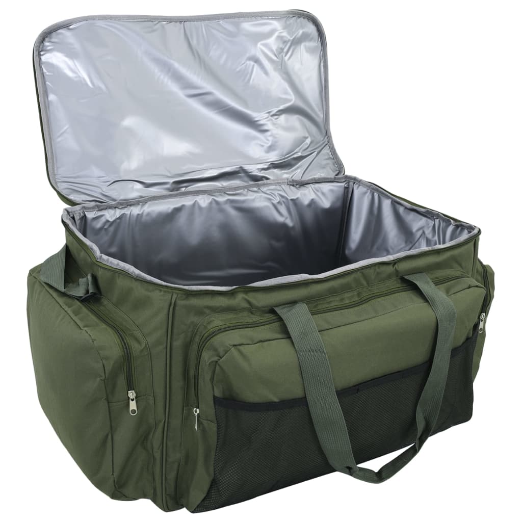 Dark green waterproof fishing bag oxford fabric