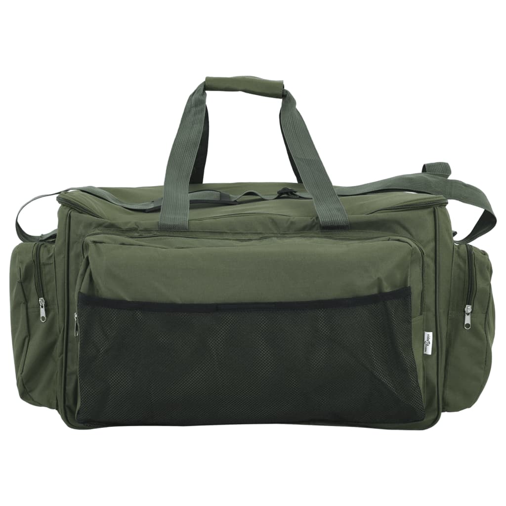 Sac de pêche imperméable vert foncé tissu oxford