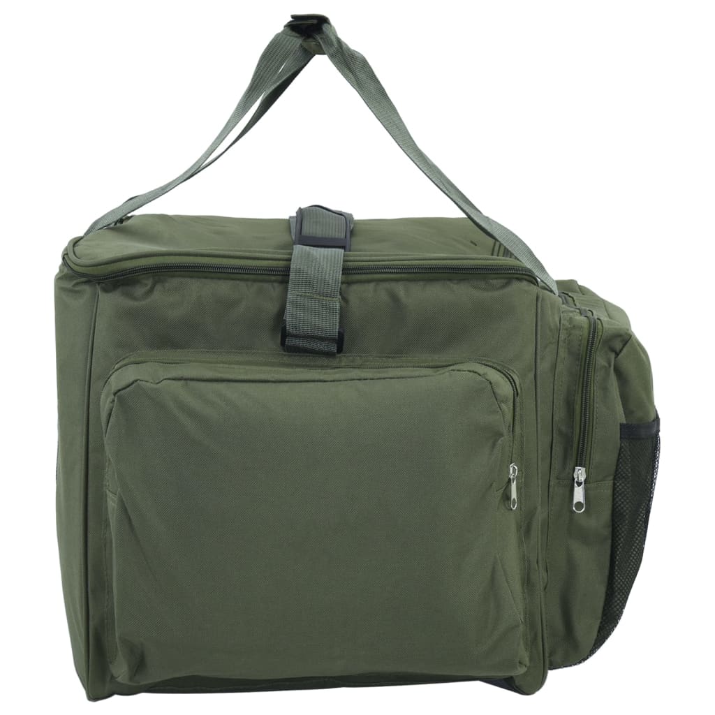 Sac de pêche imperméable vert foncé tissu oxford