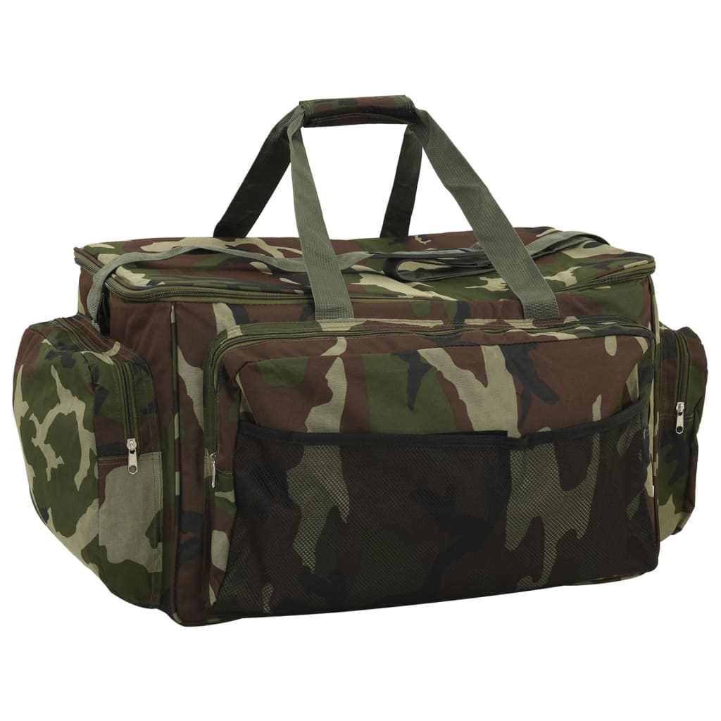 Waterproof fishing bag camouflage green oxford fabric