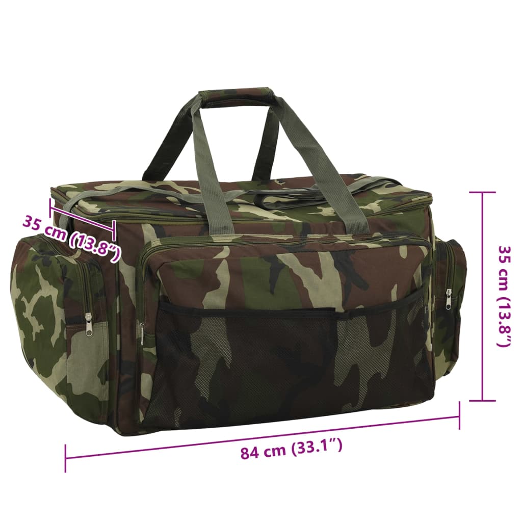 Waterproof fishing bag camouflage green oxford fabric