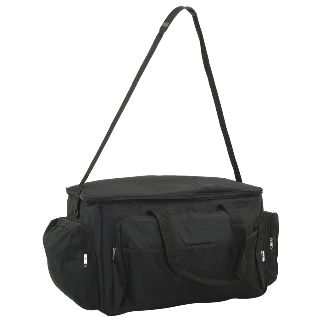 Black waterproof fishing bag oxford fabric