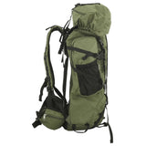 Sac à dos de randonnée vert armée 100 L tissu oxford