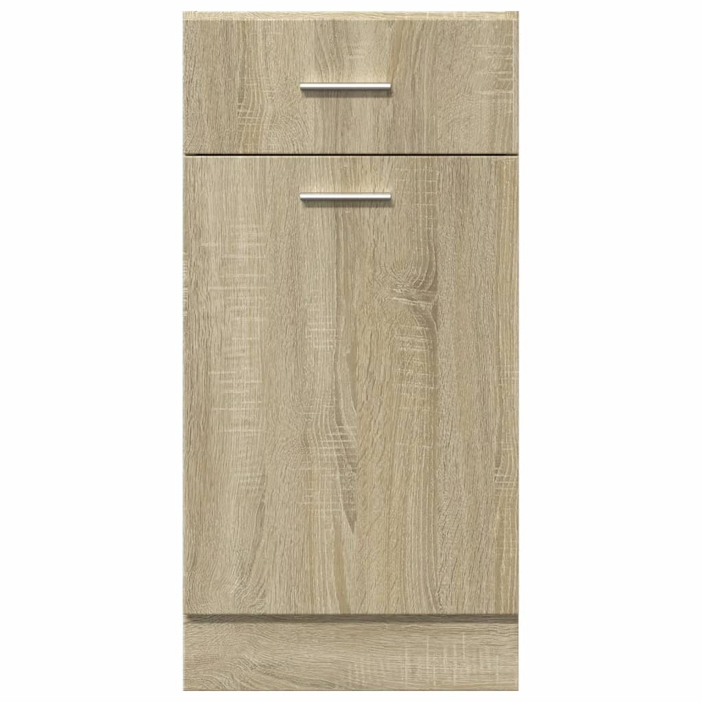 Armoire de plancher tiroir chêne sonoma bois d'ingénierie