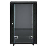 18U 19" IP20 60x60x100 cm Network Cabinet with Swivel Feet