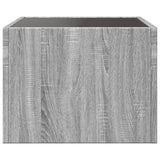 Coffee table with LED infinity sonoma gray 40x40x30 cm